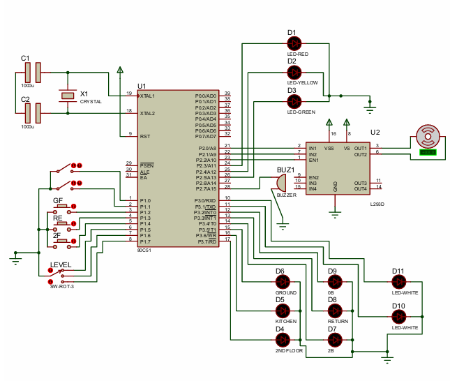 Proteus Simulation Schematic